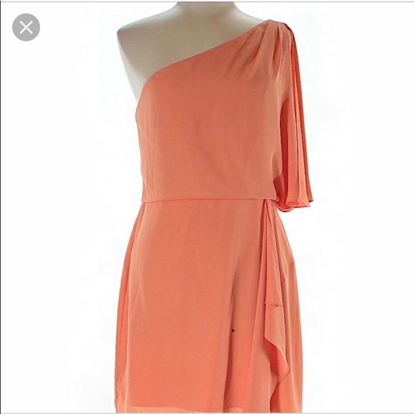 bcbg peach dress